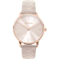 Tamaris Quarzuhr TT-0204-LQ, Armbanduhr, Damenuhr, Lederarmband, analog