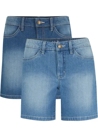 bonprix Shorts aus Baumwolle und Elasthan, mit Eingrifftaschen und Gesäßtaschen