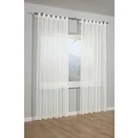Sehlbach Gardine Schal Voile Uni (1 St), Schlaufen, blickdicht, mit Schlaufen