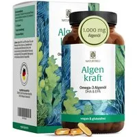 Naturtreu Algenkraft Hartkapseln, 1 er 60 St., 34.5 g, Durchdachte Entwicklung, Vegan, Laborgeprüft, Hochwertige Inhaltstoffe