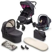 BabyGo Kombi-Kinderwagen Style - 3in1, (Set), inkl. Babyschale mit Adaptern u. Wickeltasche