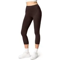 Ladeheid Leggings Damen 3/4 Capri Hose aus Baumwolle LA40-132 (1-tlg) elastischer Bund