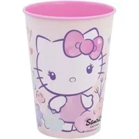 Storline Kinderbecher Hello Kitty 260 ml Trinkbecher für Kita & Frühstück, Plastik