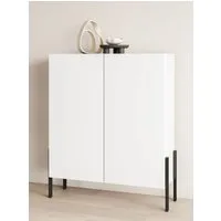 OTTO home Kommode Jukon, Breite 110 cm, moderne grifflose Hochschrank, 2Türen, Highboard mit viel Stauraum, push-to-open-Funktion