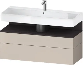 Duravit Qatego Waschtischunterbau wandhängend Taupe Matt 1190x470x590 mm - QA4396080910010 QA4396080910010