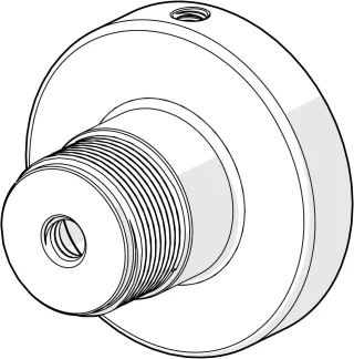 Hansa Wandhalterung HANSA 1013902V verchromt, 1013902V 1013902V