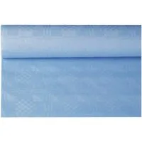 PAPSTAR Tischdecke Papiertischtuch mit Damastprägung 8 m x 1,2 m hellblau