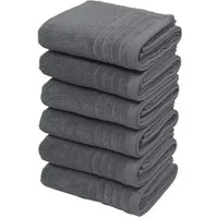 OTTO home Handtücher Sanremo Premium, Premium Handtücher, 600 gr/m², 40x70cm, Frottier (Set, 6-St), mit Bordüre, flauschig und weich, Händehandtücher, 5 Jahre Garantie