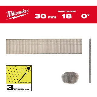 Milwaukee Stauchkopf-Nägel 18 Gauge für M18CN18GS Edelstahl - 4932492560