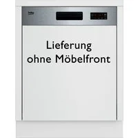 BEKO teilintegrierbarer Geschirrspüler BDSN15430X 7697801677, 14 Maßgedecke, Quick&Clean – Kraftvolle Reinigung für sauberes Geschirr in 90 Minuten