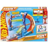 Mattel® Spielzeug-Auto Mattel JFH36 - Hot Wheels - Spiral-Sprung Trackset & 1:64 Fahrzeug