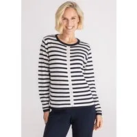 FRANK WALDER Strickpullover mit Zierkette
