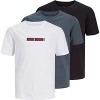 Jack & Jones Junior T-Shirt (4-tlg) Jjmunk Tee S/S Crew Neck 3Pk Mp Jnr