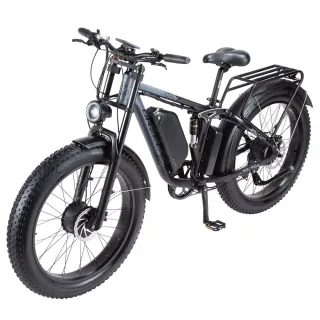 [EU DIRECT] ORZEL Ebike K17 48V 20AH 1000W*2 DualMotor 26 Inch Tire Electric Bicycle 90-120KM Mileage Range Max Load 1