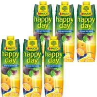 Rauch Fruchtsäfte Saft, Rauch Happy Day Orange Maracuja Fruchtsaft Südfrüchte 1000ml 6er Pack