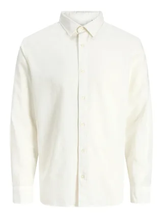 JACK&JONES - JJEBREEZE LINEN BLEND SHIRT L/S SN JNR White - Gr. - 164