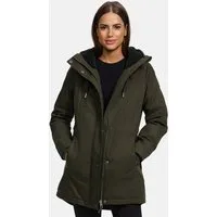 Navahoo Winterjacke Winterfunke Designer Winterjacke mit Teddyfell gefüttert