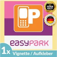 Wicked Chili Aufkleber 1x EASYPARK Vignette EASY PARK APP Ticket Sticker Hinterglasaufkleber, (1tlg), 60x60mm Vignette für EASYPARK APP