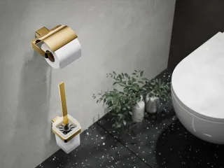 emco loft Bürstengarnitur Glasteil satiniert, gold, 051500700 051500700