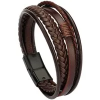 Firetti Lederarmband Schmuck Geschenk Armschmuck Armkette, Made in Germany