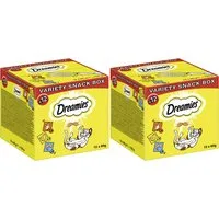 Dreamies DREAMIES™ Snacks Multipack Huhn, Käse, Lachs 2 x 12 x 60g, Snack für: Katze
