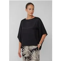 s.Oliver Poncho Bluse Fließende Poncho-Bluse aus Satin
