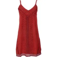 Guru-Shop Midikleid Besticktes indisches Boho Kleid, Sommerkleid,.. alternative Bekleidung
