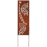UNUS GARDEN Gartenstecker Roststecker Schild Willkommen (1-St)