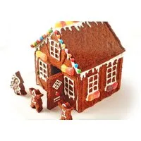 BURI Backform Lebkuchenhaus Backform Weihnachten Hexenhaus Knusperhaus Lebkuchen