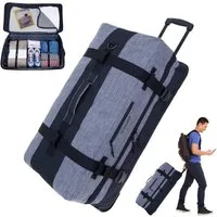 ELEPHANT Trolley XXL Travel Reisetrolley 80 cm 120 Liter Reise, Tasche groß Softcase Gepäck Urlaub Trolly