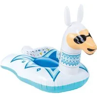 heimtexland Luftmatratze Wassertier aufblasbar Pool Strand XL Schwimmtier, (Typ889, 1-St., Typ889), Wasserspielzeug I Lama I 145x92x110 cm I 2 Luftkammern