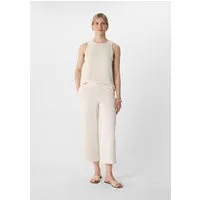 comma Culotte Hose Crop-Hose aus Popeline im Relaxed Fit
