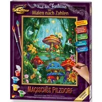 Schipper Malen nach Zahlen Meisterklasse Klassiker - Magisches Pilzdorf, Made in Germany