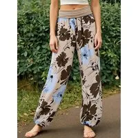 malito more than fashion Haremshose Pumphose Blumen Print 1485 atmungsaktive Freizeithose mit Blumen Print