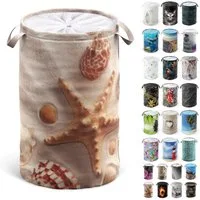 Sanilo Wäschekorb mit Motiv, viele schöne Wäschesammler zur Auswahl, Wäschesack mit Sichtschutz, 60 Liter, faltbar, kräftige Farben