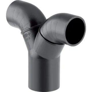 Geberit PE Doppelanschlussbogen 90Gr 365472161