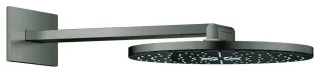 GROHE Kopfbrause-Set Rainshower Aqua 107056, 2 Strahl Brausearm hard graphite geb., 107056AL00 107056AL00