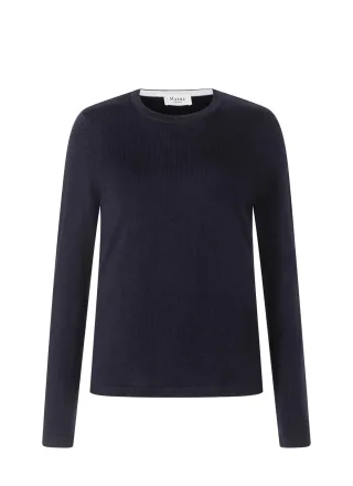 MAERZ Muenchen - Pullover Rundhals 1/1 Arm navy - Gr. - 38