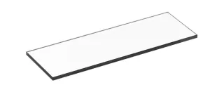 Keuco Cristallinglaspl. Plan 14910 unten mattiert,ohne Grünk.350x120mm, 14910005300 14910005300