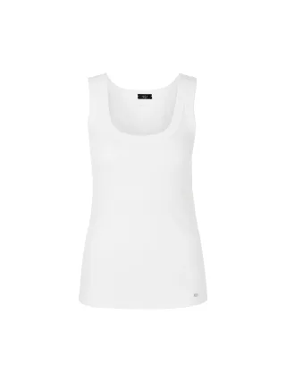 Marc Cain Essentials - Tanktop aus Feinripp white - Gr. - 36