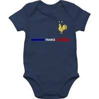 Shirtracer Shirtbody Frankreich Trikot Wappen, France mit Stolz, Französisches Fan-Motiv 2026 Fussball WM Fanartikel Baby