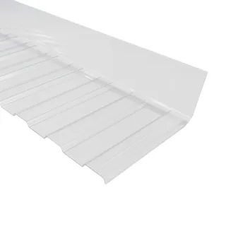 Wandanschluss Polycarbonat | Trapez 76/16 | 178 x 70 x 1100 mm