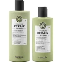 Maria Nila Haarpflege-Set Maria Nila Structure Repair Set-Shampoo 350ml+Cond. 300ml