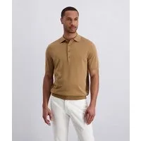 Pierre Cardin Poloshirt Strick Polo kurzarm mit Rippbündchen