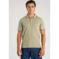 LINDBERGH Poloshirt mit Logo-Stickerei und abgesetzten Bündchen