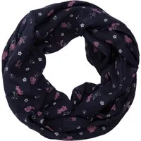 MIRROSI Loop Damen Schal mit Blumen-Muster Weich aus 100% Baumwolle Schlauchschal, (ca. 160x44cm Zweimal um den Hals wickelbar)