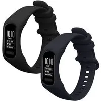 kwmobile Smartwatch-Armband 2x Uhrenarmband für Garmin vivosmart 5 / Smart 5 Armband, Fitnesstracker Band Set aus TPU Silikon - Ersatzarmband Smartwatch