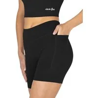 Circle Five Trainingsshorts High Waist Sport Shorts mit Taschen Radlershorts Sporthose mit zwei Handytaschen Trainingstights