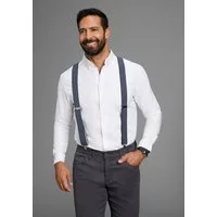 Man's World Hosenträger in bequemer Breite & extra Länge bis 130cm - im Streifendesign