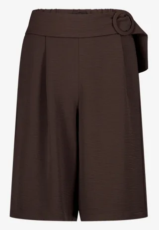 zero - Bermuda-Shorts mit Gürtel chocolate plum - Gr. - 42
